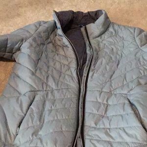 Light blue puffer jacket